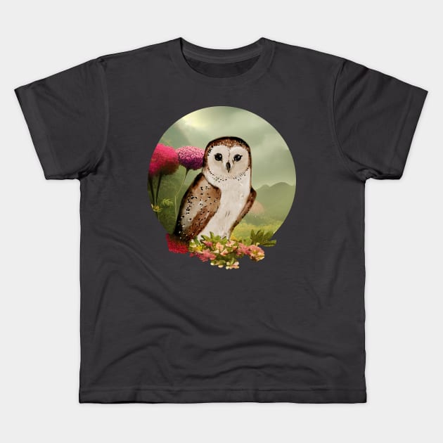 Owl Kids T-Shirt by Petit Faon Prints